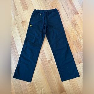 Black Adjustable Scrub Pants